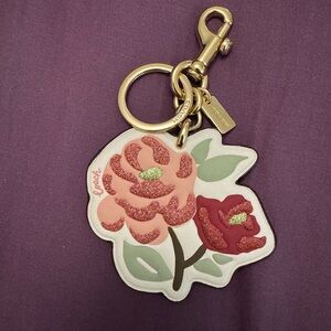 Coach outlet bag charm/keychain charm